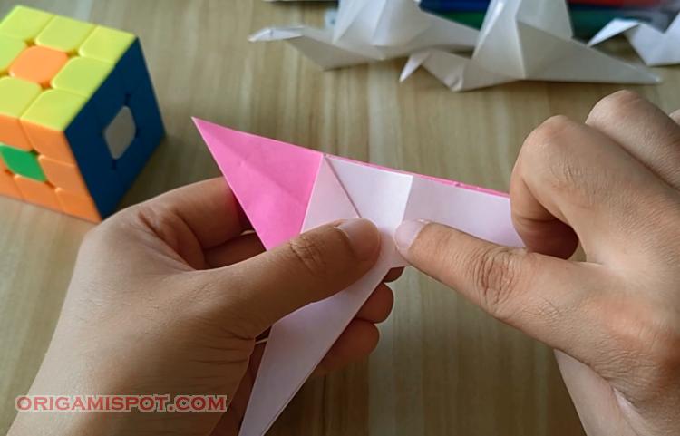 How to fold an origami crane?