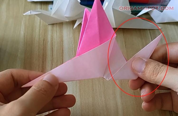 How to fold an origami crane?