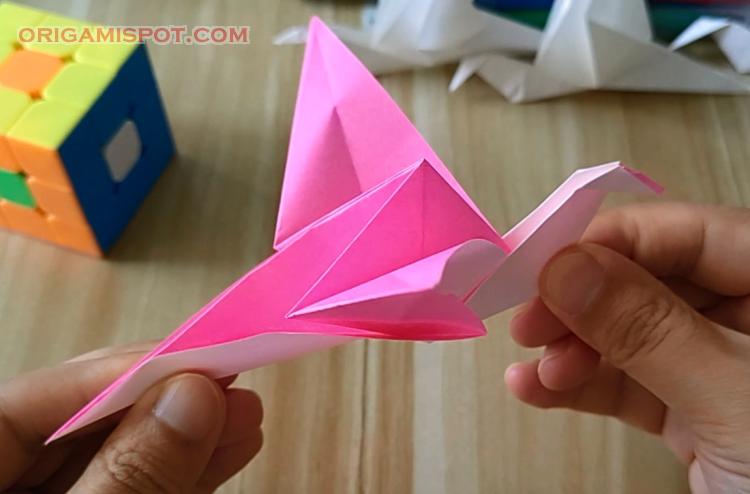 How to fold an origami crane?